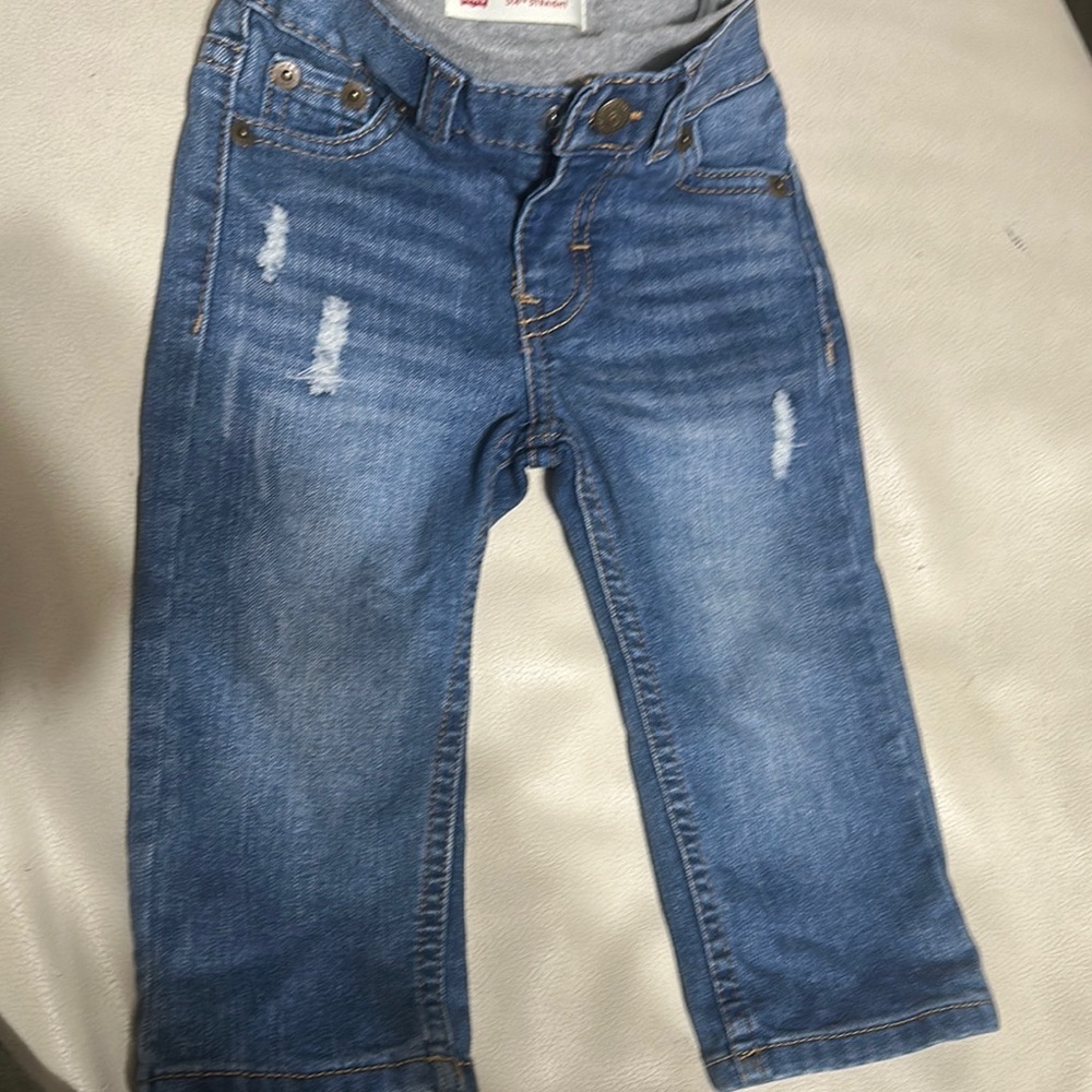 Stylish Blue Levi Denim Jeans for toddlers 12M